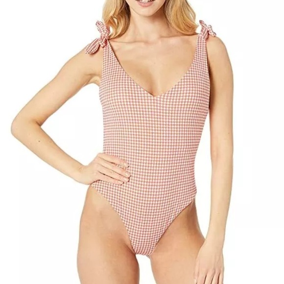 Nwt Eberjey | Betty Noelle One-Piece Gingham Swimsuit - Picture 3 of 7
